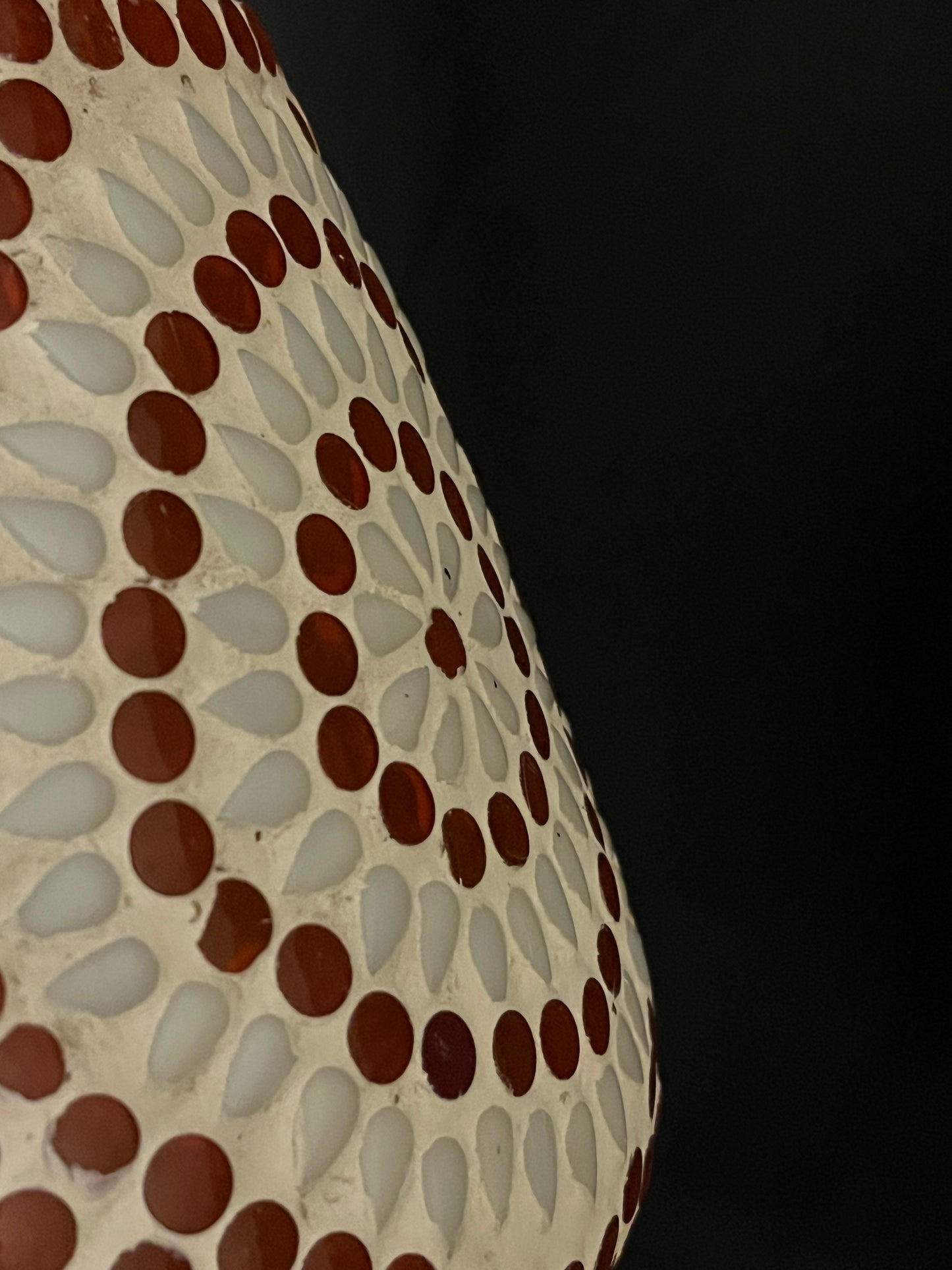 Handgefertigte Glasmosaik-Tischlampe „Sunset“ – Pilzform, E27-Fassung