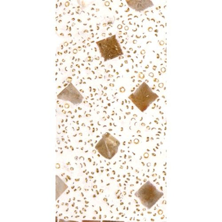 Handgefertigte Glasmosaik-Tischlampe „Gold Reflection“ – Pilzform, E27-Fassung