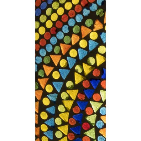 Handgefertigte Glasmosaik-Tischlampe „Wheel Mandala“ – Ovalform, E27-Fassung