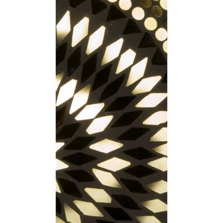 Handgefertigte Glasmosaik-Tischlampe „Yin&Yang“ – Ovalform, E27-Fassung