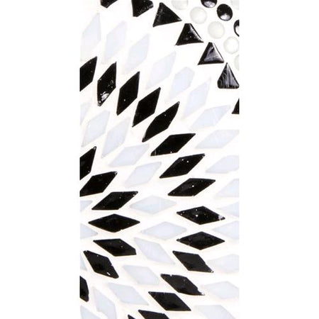 Handgefertigte Glasmosaik-Tischlampe „Yin&Yang“ – Ovalform, E27-Fassung