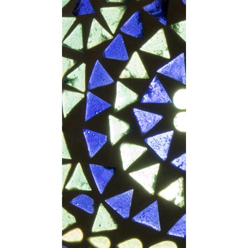 Handgefertigte Glasmosaik-Tischlampe „Blue Sauna“ – Pilzform, E27-Fassung