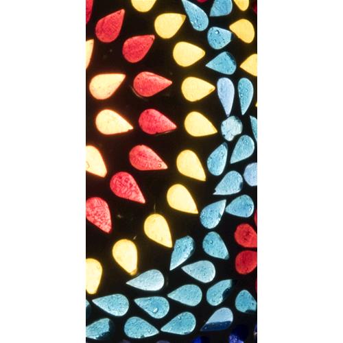 Handgefertigte Glasmosaik-Tischlampe „Color Universe“ – Pilzform, E27-Fassung