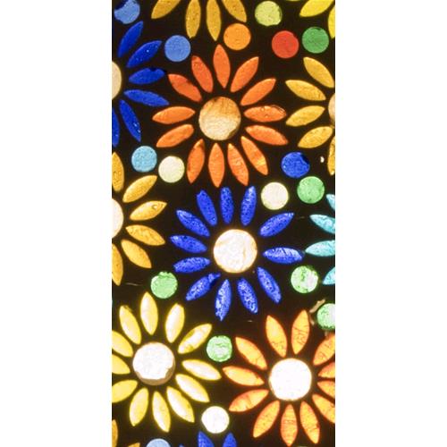 Handgefertigte Glasmosaik-Tischlampe „Mirror Daisy“ – Pilz