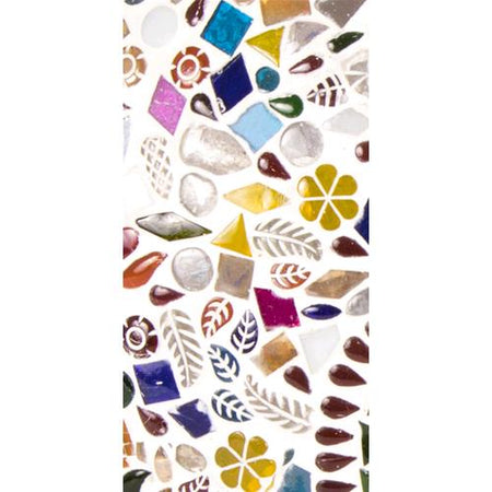 Handgefertigte Glasmosaik-Tischlampe „Rainbow“ – Ovalform, E27-Fassung