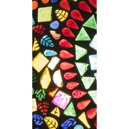 Handgefertigte Glasmosaik-Tischlampe „Rainbow“ – Pilz