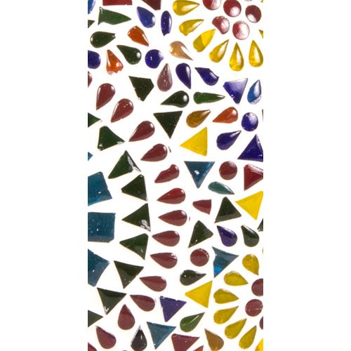 Handgefertigte Glasmosaik-Tischlampe „Rainbow“ – Oval