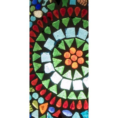 Handgefertigte Glasmosaik-Tischlampe „Rainbow“ – Pilzform, E27-Fassung