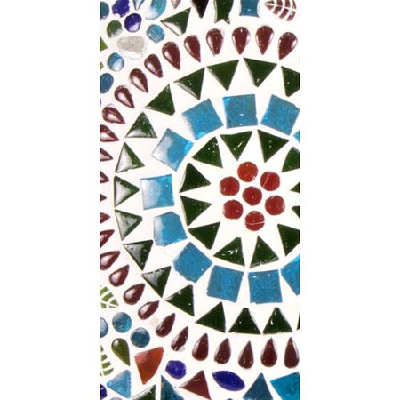 Handgefertigte Glasmosaik-Tischlampe „Rainbow“ – Pilzform, E27-Fassung